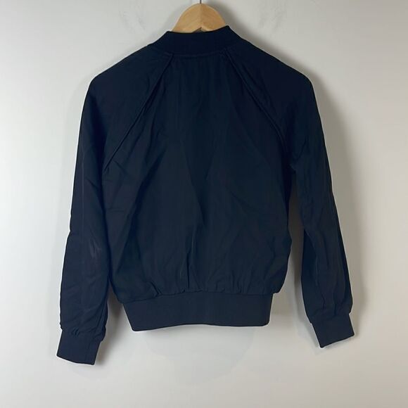 Aritzia Wilfred Free Black Embroidered Bomber Jacket XS - Picture 5 of 7